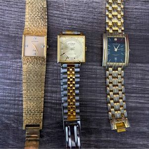 3 men’s Diamond vintage watches.